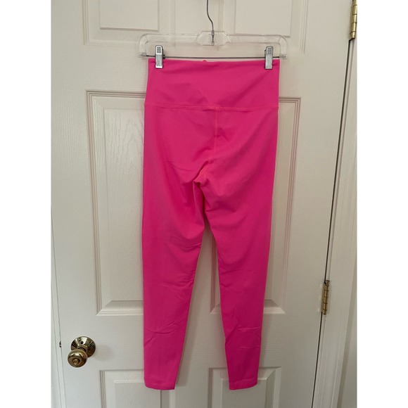 Year of Ours Hot Pink High Waist Lace Up Football Leggings Small - Picture 3 of 6